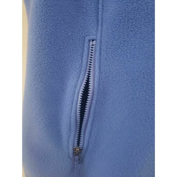 LL BEAN Women’s Fleece Vest Full Zip "Blue" Size L - Picture 4 of 4